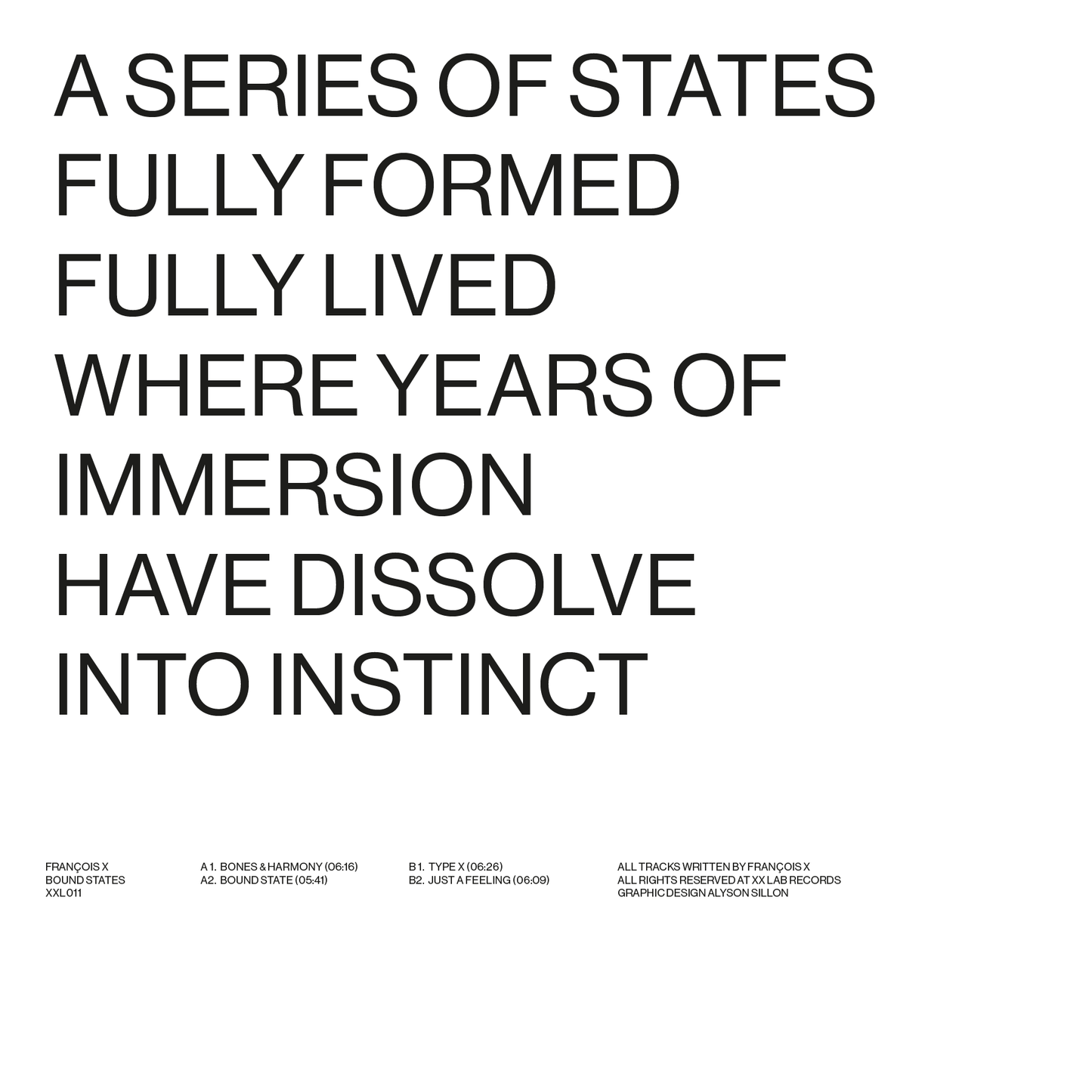 François X - Bound States
